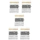 15Pcs DIY Clock Numerals Kit Wall Clock Arabic Number for Home Art Decor9453