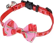 Wear Resistant Cat Collar with Decorative Bow Lightweight Puppy Collar for Daily Wear and Special Occasions Adorable Kitten Accessory with Bell for Festivals and Parties