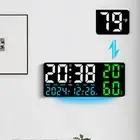 LED Digital Wall Clock Stylish Design Perfect for Home or Office Decor