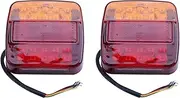 Binxind 4X 12V Led Rear Lights Stop Indicator Boat Car Trailer Truck Waterproof Signal