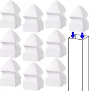 10 Pcs Gothic Vinyl Fence Post Caps Picket Fence Caps PVC Decking Weatherproof