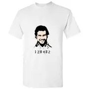Pablo Escobar Narcos Cocaine Drug Colombia Retro White Men T Shirt Tee