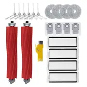 Replacement Parts for Q Robot Vacuum: Main Brush, HEPA Filter, Mop Pads, Dust Bags