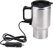 12V Car Kettle, Portable 450ml Car Kettle Boiler Stainless Steel Electric Kettle Heating Travel Cup Coffee Mug, Electric Teapot Quick Boiling