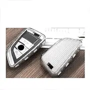FLJKCT Carbon Style TPU Key Cover Case Remote Key Shell Blade Key,for BMW F15 F16 F48 E53 E70 E39 F10 F30 G30 G38 X1 X3 X4 X5 X6