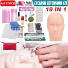 19 in 1 Mannequin Head False Eyelash Extension Kit Eye Lashes Grafting Practice