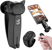 Smartphone Scrolling Ring,Rechargeable Wireless Bluetooth Controlled,Detachable Remote Control Shutter for All Phones Video,Reading,iPad（Black）