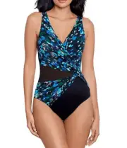 Miraclesuit Womens One Piece Swimsuit Tummy Control Sophisticat Circe 16 New