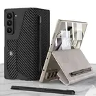 For Samsung Galaxy Z Fold 6/5/4/3 Leather Wallet Stand Card Slot Case+Pen Holder