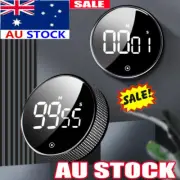 Black LED Digital Kitchen Timer Magnetic Electronic Cooking Countdown Alarm AU