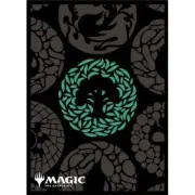 Ensky 80 Magic MTG Players Card Sleeves Mana Minimalist Green Pattern MTGS-296