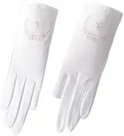 [LEIXIUSM] Women's Summer Leak Two-Finger Thin Section Riding and Driving Breathable Cotton Gloves