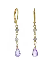 Rachel Reinhardt 14K Over Silver Gemstone Earrings