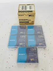 New sealed Pack of 5 Sony DGD120M DDS Data Cartridges 4.0GB