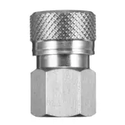 Female Quick Connect Adapter Silver Stainless Steel 25x16m Internal Thread