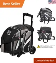 Multi-Compartment Cruiser Roller Bowling Bag - 600D Fabric & Size 15 Shoe Holder
