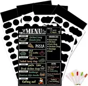 Magnetic Dry Erase Menu Board for Fridge Includes 5 Liquid Chalk Markers and...