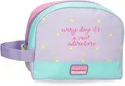 [MOVOM] New Adventure Toiletry Bag, Multicoloured, 20.5 x 16.5 x 6 cm, Polyester, 2.54 L, Green, Talla única, Toiletry Bag, Green, Einheitsgröße, Toiletry bag
