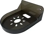 Easy Install Wall Shelf for Router with Security Camera Bracket, Clear Black