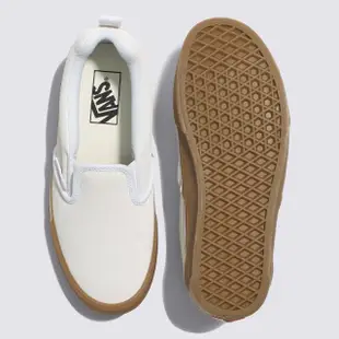 【VANS 官方旗艦】Knu Slip 男女款米白色麵包滑板鞋