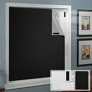 Blackout Curtains 210D Waterproof Oxford Cloth Blackout Blinds No Drill Window Shades Portable DIY Blackout Shades Film with Double Sided Adhesive Privacy Protection Blackout Curtains for Bedroom US