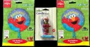 Sesame Street Elmo Birthday Cake Topper birthday candle Crayons RARE