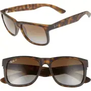 Ray-Ban Justin RB4165 Tortoise Matte / Brown Gradient Sunglasses