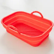 Collapsible Silicone Air Fryer Oven Microwave Liner Rectangle