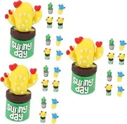 COHEALI 3sets Cartoon Pencil Extenders Silicone Pencil Caps and Fine Workmanship 12pcs*3