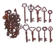 Skeleton Iron Keys Lot of 25 Steampunk