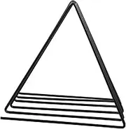 jojofuny Triangle Metal File Holder Stylish Desk Organizer for Magazines Books and Folders Space Saving Wire Rack for Office and Home Black Nordic Design