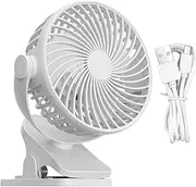 Clip Fan, Solid USB Charging Table Fan Portable Fan, Comfort Rechargeable Multifunctional Small Fan For Stroller, Travel, Desktop, Car Seats, Bedroom