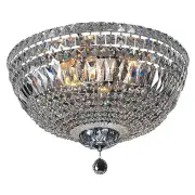 Classique Medium 40cm Flush 5 Light Crystal Glass Chandelier