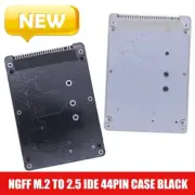 M.2 NGFF SATA SSD to 2.5 IDE 44pin Converter Adapter with Case Black White New