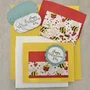 Stamping Up Handmade Valentines Day Card Kit Be My Valentine Card Making Kit