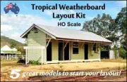 HO Australian Model Railway Buildings “TROPICAL” STARTER KIT (5 Structures)
