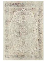 [Miss Amara] Summer Distressed Rug in Orange and Blue