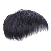 Men'S Natural Black Short Wigs Straight Wig Hair Clip-on Toupee Hair Men8408