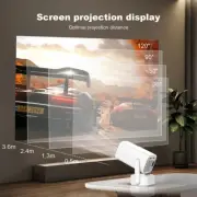 180 Degree Rotation Smart Android Mini Portable Projector With Speaker 4K Wifi