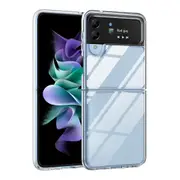 ZUSLAB Galaxy Z Flip 4 Case Slim Hybrid Shockproof Protective Transparent Hard Back Cover for Samsung - Clear