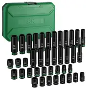3/8" Drive Impact Socket Set, 40-Piece Deep & Shallow Sockets, Metric 8 to 19...