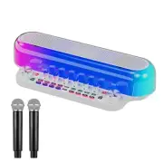 Bluetooth Karaoke Machine with 2 Wireless Microphones, Portable Live Sound