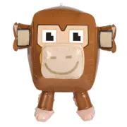 20" Cute Brown Pixel Monkey Animal Inflatable - Blow Up Toy Party Decoration