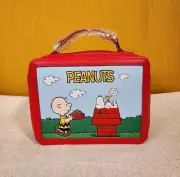 Loungefly Peanuts Charlie Brown Snoopy Red Lunchbox Crossbody Handbag NEW
