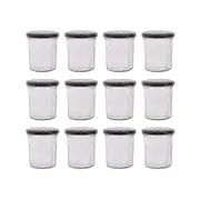 Argon Tableware Glass Jam Jars - 185ml - Pack of 12