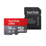 SanDisk Ultra Memory Card 16 GB Micro SD Card Class10 UHS-3 A1 - QUNC-016G-KT2
