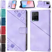 For Vivo Y75 Y33s Y21 Y21s Y17 Y12 Y11 Shockproof Wallet Case Flip Leather Cover
