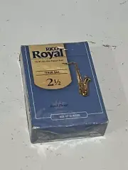 Rico Royal Bb Tenor Sax Reeds 2 1/2” Box of 10 Saxophone Strength 2.5