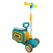 NEW Supermax 3-in-1 Kids Foldable Scooter with Mini Suitcase - Blue