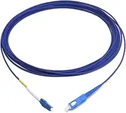 VJSUWI Fiber Patch Cord 1C Armored 2.0mm 150m200m250m300m Simplex sx SM SC LC FC ftth jumper 1 core optical fibre Singlemode cable(LC-LC 150M)